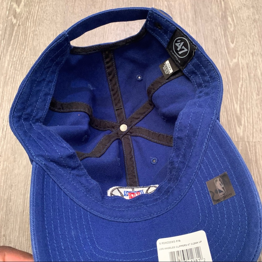 NWT Los Angeles Clippers ‘47 Brand Clean Up Royal Blue Adjustable Hat Adult OSFA - Picture 4 of 4